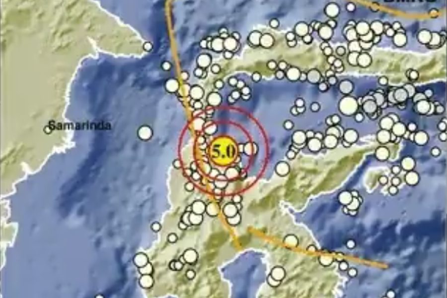 Gempa Bumi Magnitudo 5,0 Guncang Pantai Utara Parigi Moutong, Sulawesi Tengah